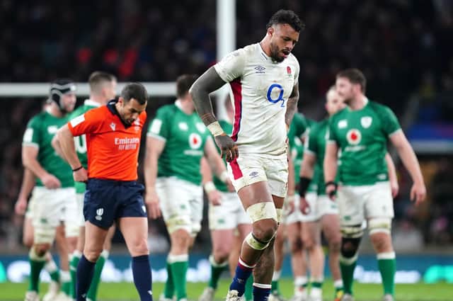 England's Courtney Lawes appears dejected during the Guinness Six Nations match at Twickenham Stadium, London (Picture: PA)