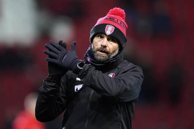 PROUD: Rotherham United manager Paul Warne was happy with his side's goalless draw at Wycombe following their exertions in the EFL Trophy on Wednesday night. Picture: Zac Goodwin/PA Wire.