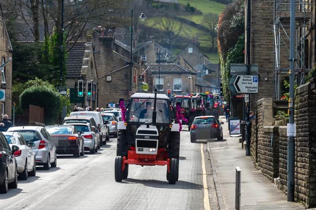 Tractors of all shapes and sizes could be seen in Holmfirth this weekend