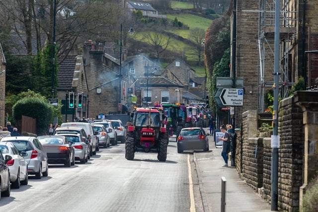 The tractor run was arranged by locals to help raise funds for Eden Smith