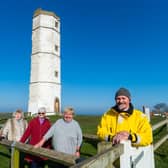 Michelle Stephens, Linda James, Chrys Mellor and chairman Andrew Jones, members of The Friends of The Chalk Tower at Flamborough. Picture: James Hardisty.