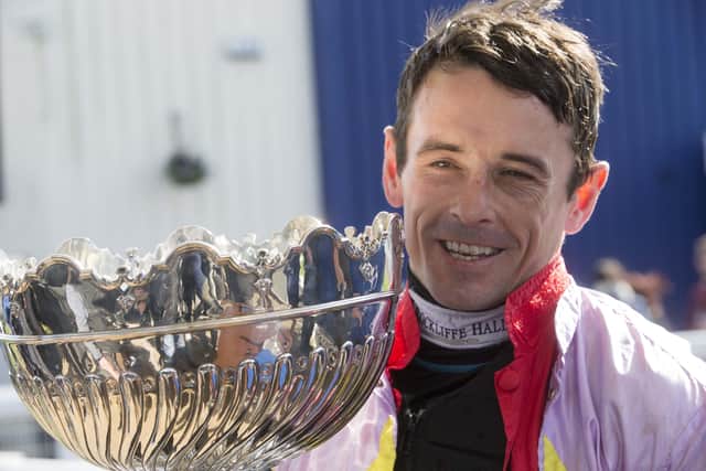Sean Quinlan won the 2019 Scottish Grand National on the now retired Takingrisks.