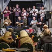 The George Formby Society meets at George V WMC in Castleford once a month with acts travelling from Yorkshire and Lancashire to play at the venue and jam together on stage. Picture Tony Johnson