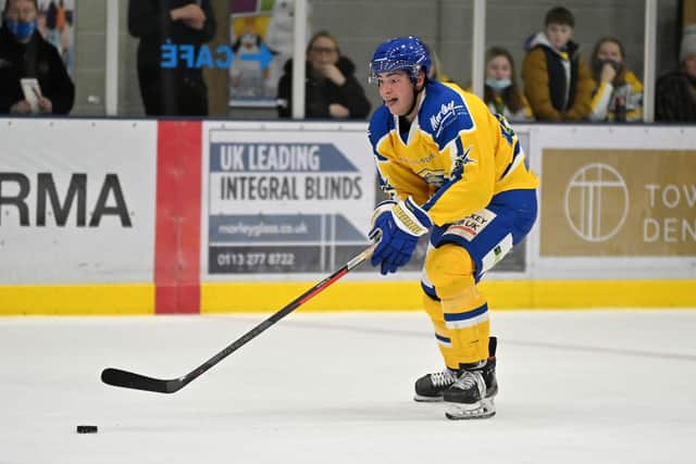 Cole Shudra scored three goals for Leeds Knights across two games against NIHL National rivals Milton Keynes Lightning 
Picture: Bruce Rollinson