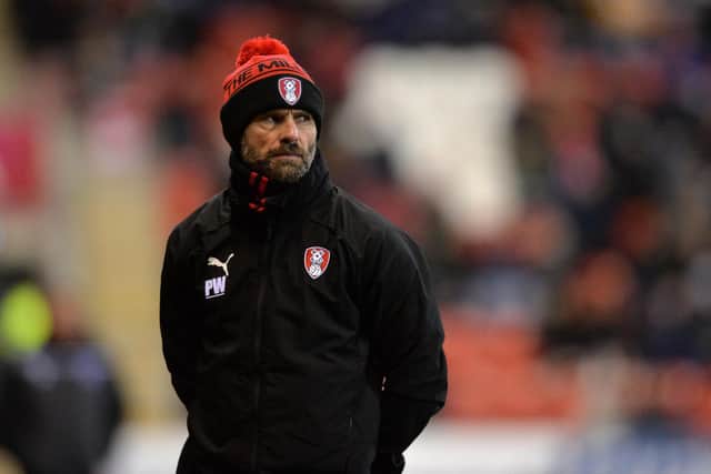 CHALLENGE: Paul Warne has told his Rotherham United players to make the most of the next two home matches