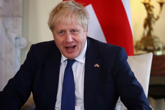 Prime Minister Boris Johnson during his meeting with Arturs Krisjanis Karins, Prime Minister of Latvia, in 10 Downing Street, London, ahead of a bilateral meeting.