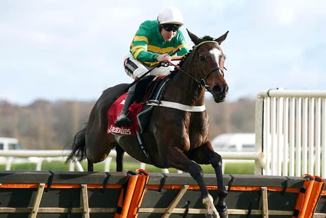 JONBON: Races in the Sky Bet Supreme Novices’ Hurdle today, the opening race of the Cheltenham Festival. Picture: Adam Davy/PA Wire.