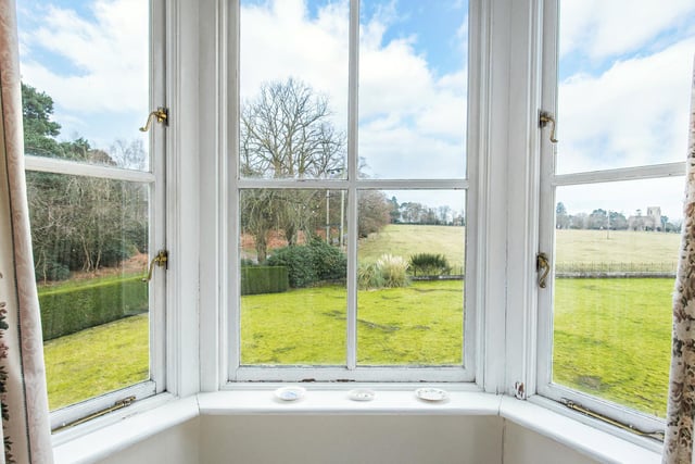 The house features views of the beautiful countryside around Sandringham