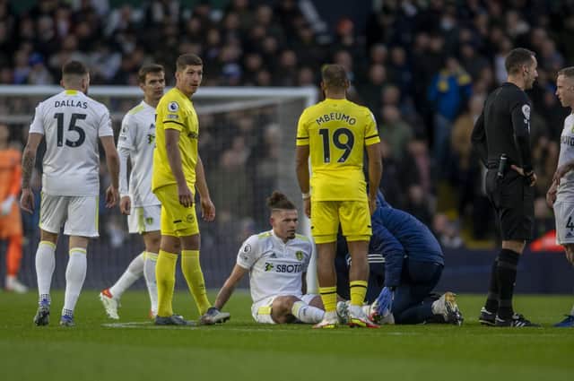 RECOVERY: Kalvin Phillips has been out since injuring his hamstring in December