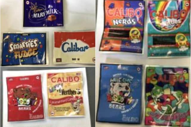 Among the drugs seized were £300,000 of cannabis edibles. The drugs, made to look like sweets and packaged in colourful packets were expected to be distributed from West Yorkshire to areas across the country.