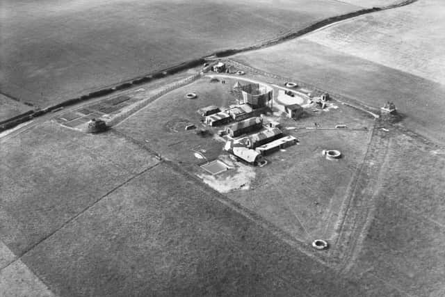 Chain Home radar base at Bempton during World War Two