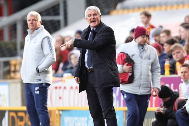 MAKE IT COUNT:  Bradford City manager Mark Hughes at the Utilita Energy Stadium Picture: James Williamson/Getty Images