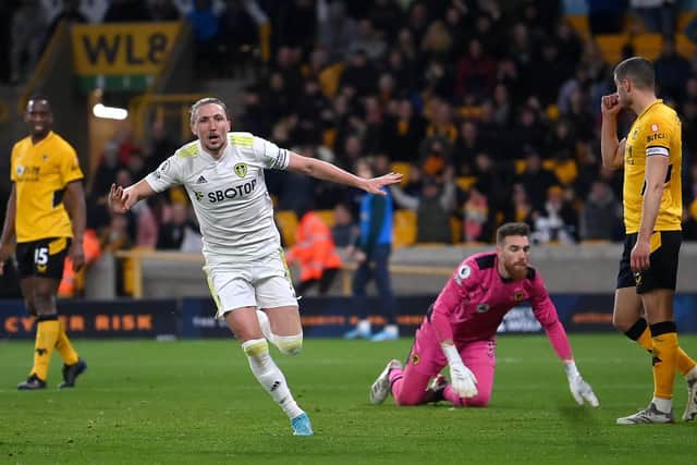 LATE DRAMA: Luke Ayling scored a stoppage time winner for Leeds. Picture: Getty Images.
