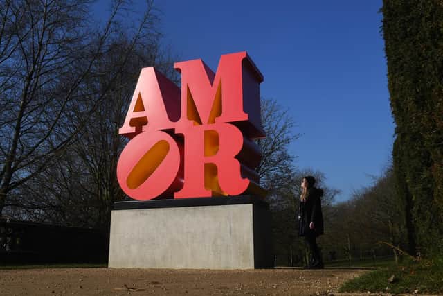 Amor Sculpture by Robert Indiana at Yorkshire Sculpture Park
Picture Simon Hulme
