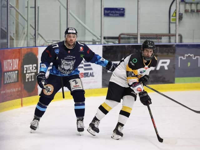 Jason Hewitt scored two goals and four assists for Sheffield Steeldogs in games against Milton Keynes Lightning and Peterborough Phantoms Picture: Peter Best/Steeldogs.