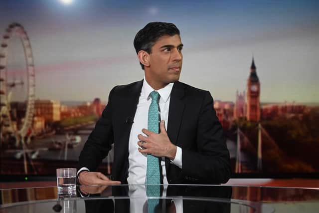 Chancellor of the Exchequer Rishi Sunak appearing on the BBC One current affairs programme, Sunday Morning on March 20