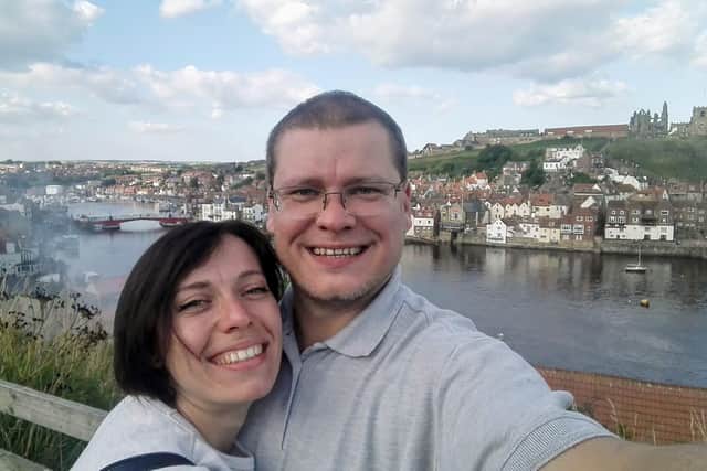 Anton Levsiushkin and his twin sister Nastia during a previous trip to Whitby. He has converted the attic at his Sheffield home so she can join him in the UK after fleeing the war in the Ukraine.
