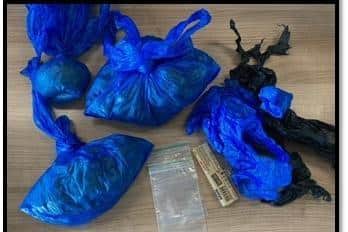 Cannabis which was seized from people and property by Humberside Police as it undertook a week long focus on County Lines crime. Seventeen people are set to appear in court as a result.