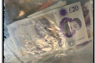 This cash was seized in Bridlington as part of OPGalaxy - a week long project by Humberside Police to target County Lines crimes.