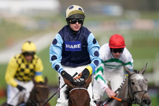Edwardstone and Tom Cannon are on course for Aintree's Grand National meeting after winning the Sporting Life Arkle Challenge Trophy Novices' Chase during day one of the Cheltenham Festival at Cheltenham Racecourse.