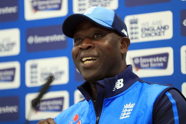 Yorkshire's new head coach Ottis Gibson in his England days (Picture: PA)
