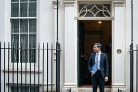 Rishi Sunak leaves 11 Downing Street as he heads to the House of Commons, London, to deliver his Spring Statement.