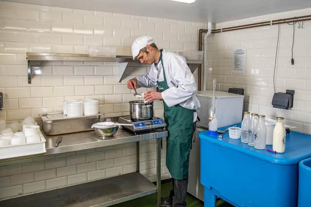 Andy Swinscoe, the owner of the Courtyard Dairy near Settle and former winner of Cheesemonger of the Year, was inspired by his own children to begin the visits, which he hopes will inspire young people to learn more about food production from farm to fork.