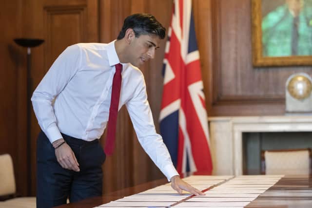 This was Chancellor Rishi Sunak putting the finishing touches to his Spring Statement. Photo: HM Treasury.