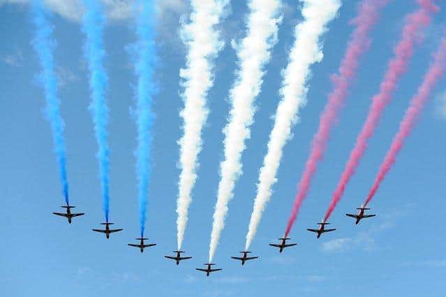 The Red Arrows will be spotted over Yorkshire this afternoon