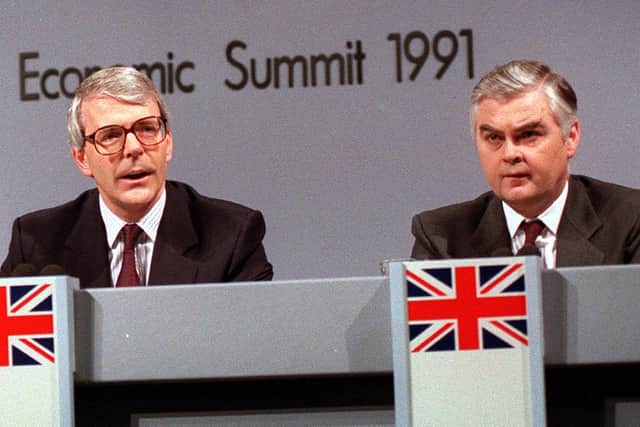 Norman Lamont (right) was Chancellor on Black Wednesday during John Major's premiership.