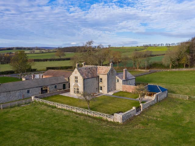 The newly-renovated farmhouse is now a large holiday let