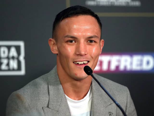 Josh Warrington during a press conference at The Banking Hall in Aspire, Leeds. (Picture: Simon Marper/PA Wire)
