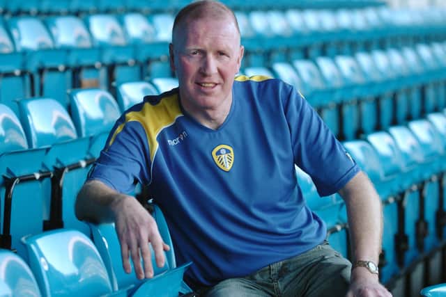 Popular figure: Brendan Ormsby back at his beloved Elland Road in 2009 a few years before he suffered a stroke. (Picture: Tony Johnson)