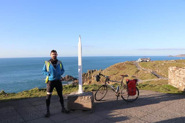 Simon Parker cycled more than 3,000 miles around Britain during the pandemic.