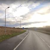 The A1(M) slip road at Scotch Corner
