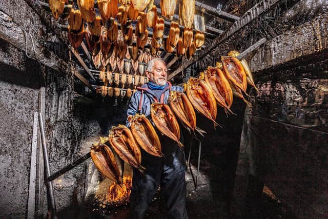 Barry Brown left his job as a steel erector in the 1990s to join his brother, Derek, in the Fortune's family business and keep going, what is now, the last smokehouse of its kind in the town.
Picture: Charlotte Graham.