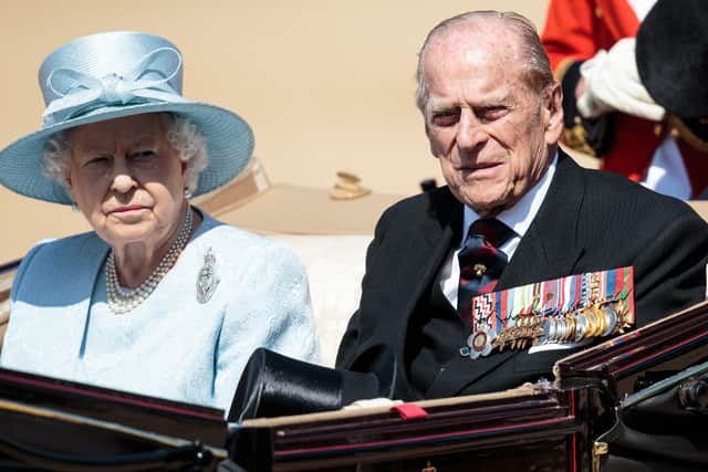 The Queen and Prince Philip at Trooping the Colour in 2017? What is the future for the monarch as the Royal family gather for a memorial service to the Duke of Edinburgh?