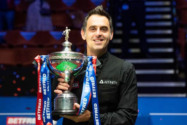 'The Rocket' Ronnie O'Sullivan is a six time world champion.