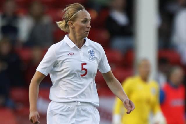 File photo dated 29/07/2010 of England's Faye White. PRESS ASSOCIATION Photo. Issue date: Wednesday March 20, 2013. Former England and Arsenal women's captain Faye White has announced her retirement. See PA story SOCCER White. Photo credit should read: Nick Potts/PA Wire