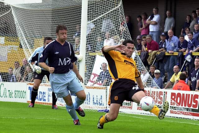 Jacob's father Mark Greaves playing for Hull City back in 2002 (Picture: Mike Cowling)