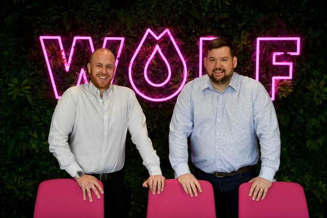 Josh Brown and Dan Riley, founders of Wolf Laundry. Picture: Gerard Binks