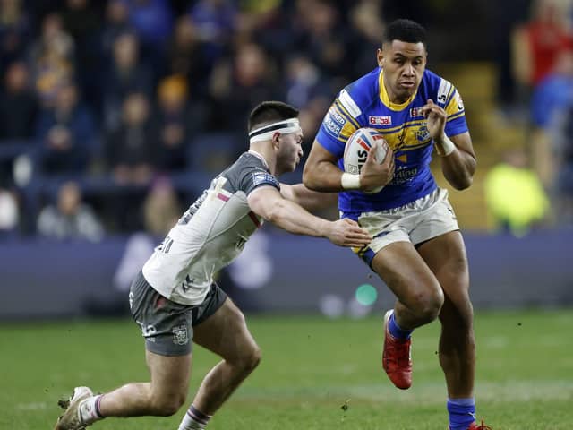 BLOW: Leeds Rhinos winger David Fusitu'a is to undergo surgery on a knee injury. Picture: Richard Sellers/PA Wire.