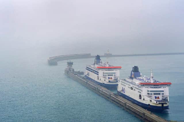 P&O Ferries the Pride of Canterbury (left) and the Pride of Kent (right) moored at the Port of Dover in Kent, as services remain suspended following P&O Ferries sacking 800 workers without notice