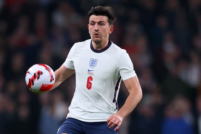 England defender Harry Maguire. (Photo by Catherine Ivill/Getty Images)