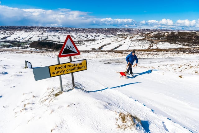 A bright but snowy day on the North York Moors (Photo: James Hardisty)