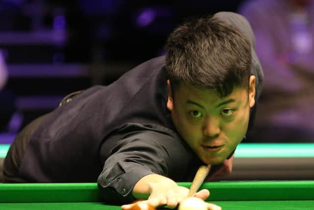 Liang Wenbo in action at York