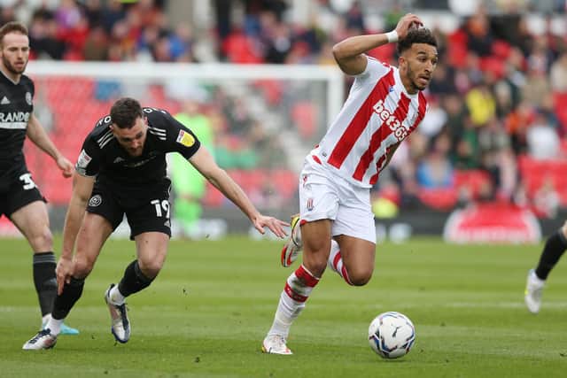 AWAY DEFEAT: Stoke City 1-0 Sheffield United. Picture: Barrington Coombs/PA Wire