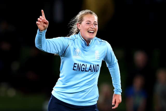 Sophie Ecclestone of England. (Photo by Phil Walter/Getty Images)