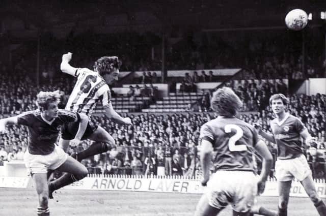 Tony Kenworthy scored United's second goal in their win over Peterborough United in Division Four on May 8, 1982.