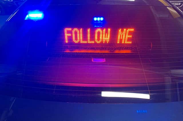 Yorkshire driver thought 'follow me' on back of police car was an Instagram request
@OscarRomeo1268